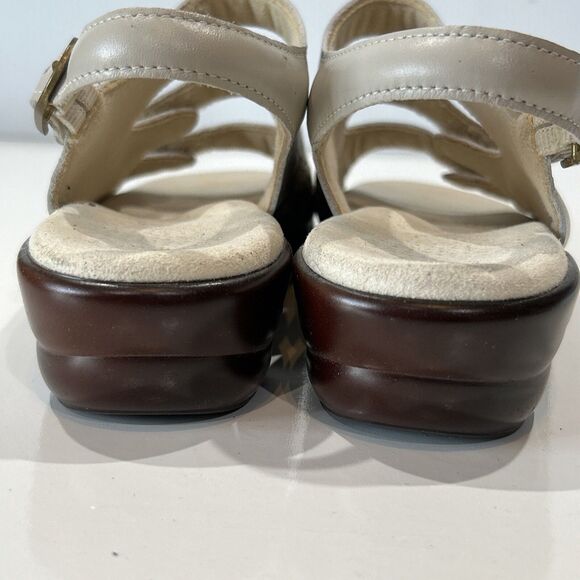 SAS San Antonio Shoe Sandals Women 7S (7AAA) Tripad Comfort Linen Shoes Narrow - Picture 8 of 14